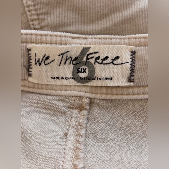 Free People women’s Corduroy Pants - Cream - Picture 6 of 6
